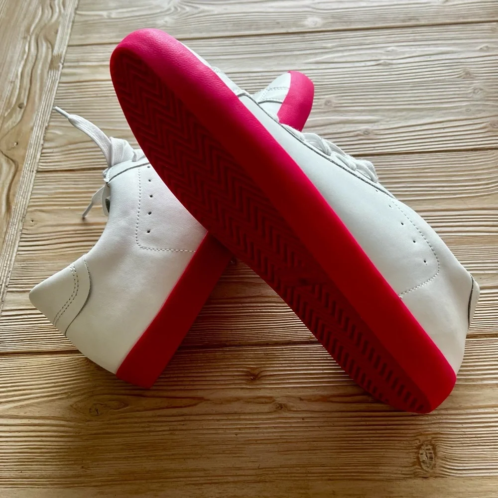 Banana Republic women's white with hot pink sole | size 10.5 | NWOT
